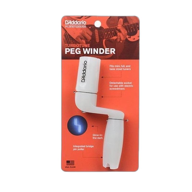 D’Addario 三合一 夜光捲弦器 拔釘器 捲弦器頭（PW-TTPW-01） — 三峽配件 / 週邊