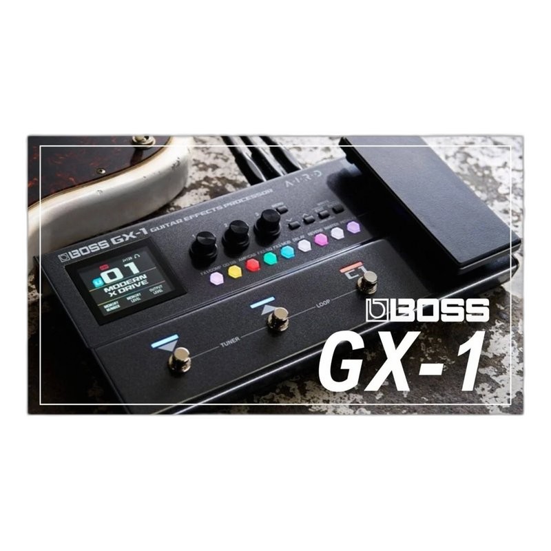 BOSS GX-1 綜合效果器 錄音介面 藍牙 AIRD 音箱模擬 2026新款 攜帶式 電吉他效果器 — 三峽吉他 / Bass