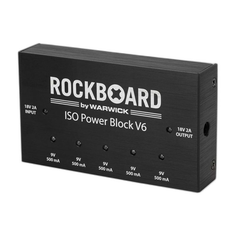 RockBoard ISO Power Block V6+ 隔離式 效果器電源供應器 6路獨立輸出 5組9V 1組18V 原廠公司貨 — 三峽效果器