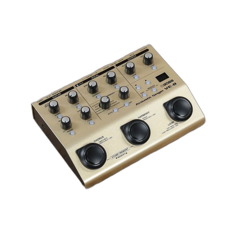 BOSS VE-8 Acoustic Singer 人聲效果器 木吉他效果器 — 三峽吉他 / Bass