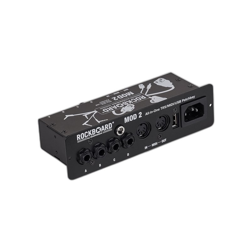 Rockboard MOD 2 V2 效果器盤配線盒 MIDI接口 TRS接口 USB接口 — 三峽效果器