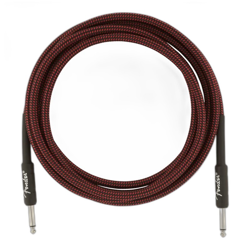 Fender Fender Professional Series Tweed 紅色編織 吉他導線 雙直頭 Instrument Cables /10ft (3m)/15ft (4.5m) — 三峽配件 / 週邊