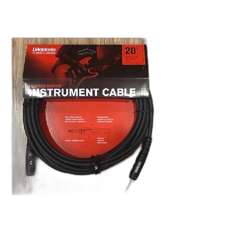 D’Addario Planet Waves Custom 系列 PW-G-20 雙直頭 20呎導線 — 三峽配件 / 週邊｜YA! 玩音樂