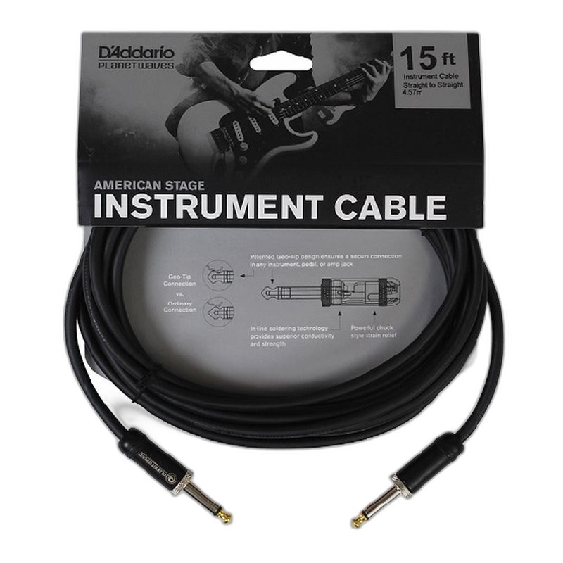 D’Addario Planet Waves American Stage 系列 PW-AMSG-20 雙直頭 20呎導線 — 三峽配件 / 週邊