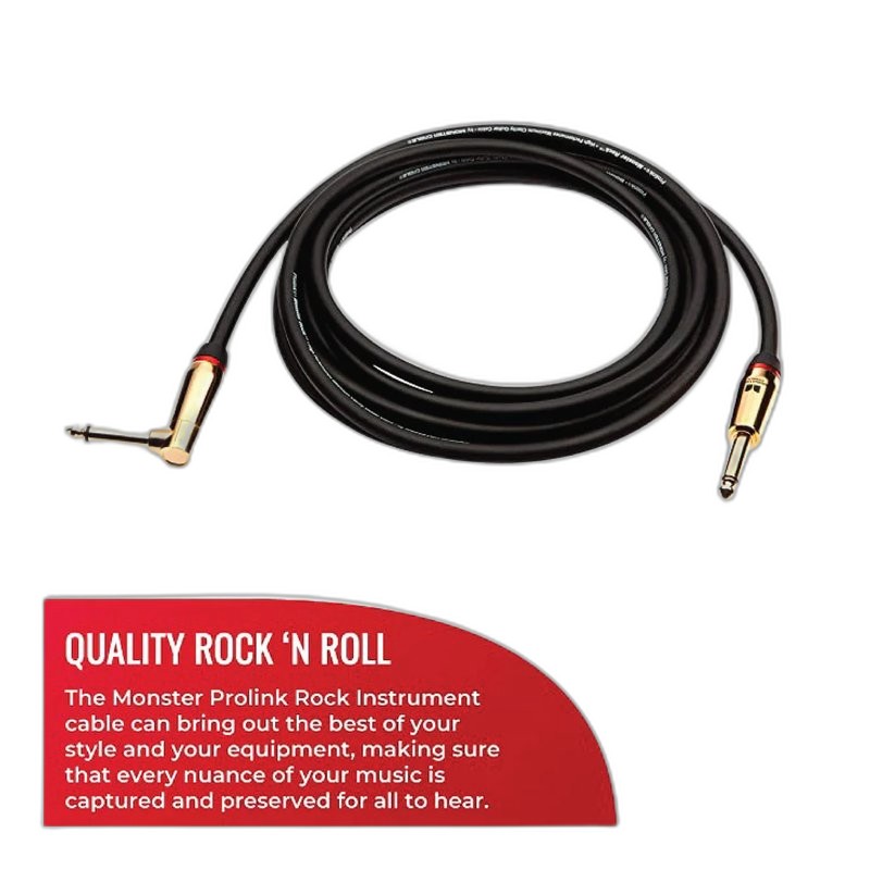 Monster Cable Prolink Rock系列 電吉他 樂器導線 1S1L頭 3.6M Monster Cable Prolink Rock系列 電吉他 樂器導線 1S1L頭 3.6M / 6.4M — 三峽吉他 / Bass｜YA! 玩音樂