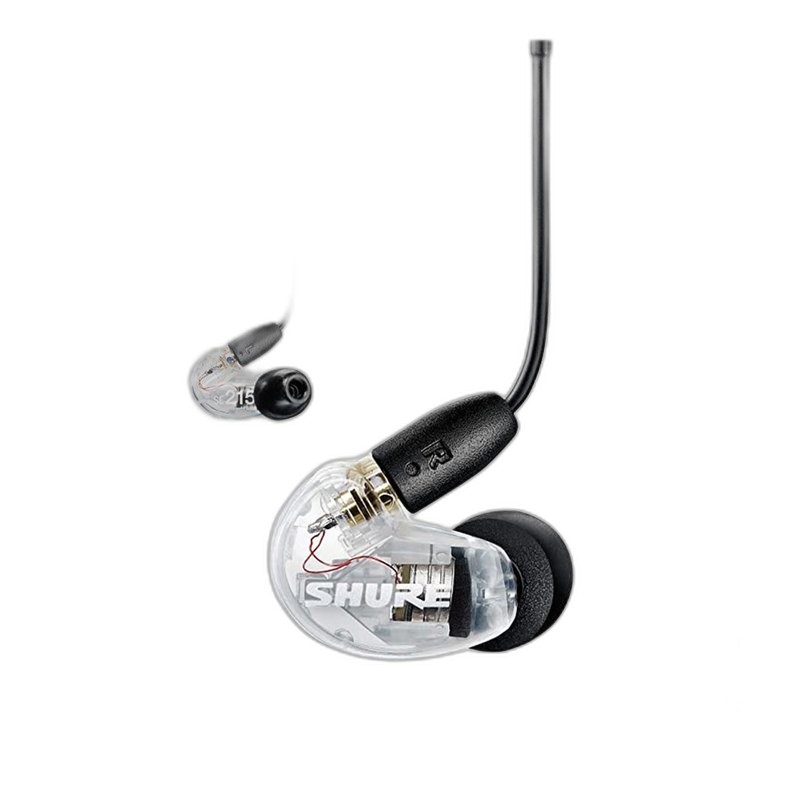 SHURE SE215專業監聽 耳道式耳機 透明 — 三峽錄音 / 音響