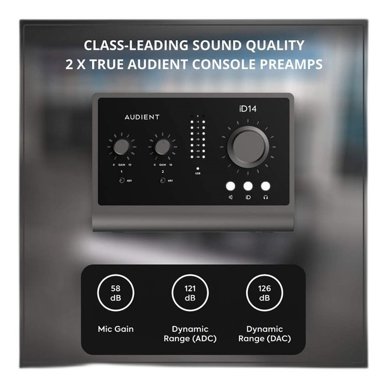 【保固三年】Audient iD14 (MKII) 10in/6out USB 錄音介面 含Cubase錄音軟體 — 三峽錄音 / 音響｜YA! 玩音樂