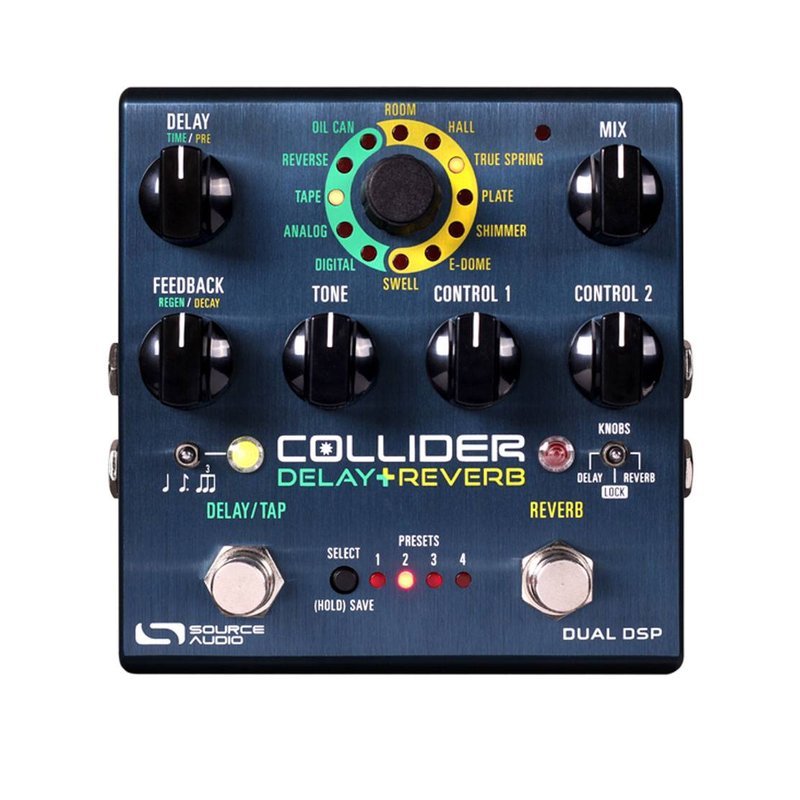 Source Audio Source Audio Collider Stereo Delay+Reverb 效果器 — 三峽效果器
