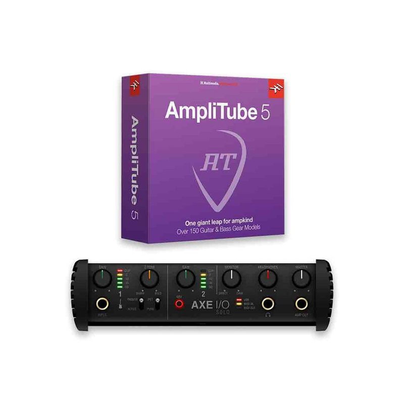 IK Multimedia AXE I/O Solo 錄音介面 + AmpliTube 5虛擬音色Plug-ins軟體套裝 — 三峽錄音 / 音響