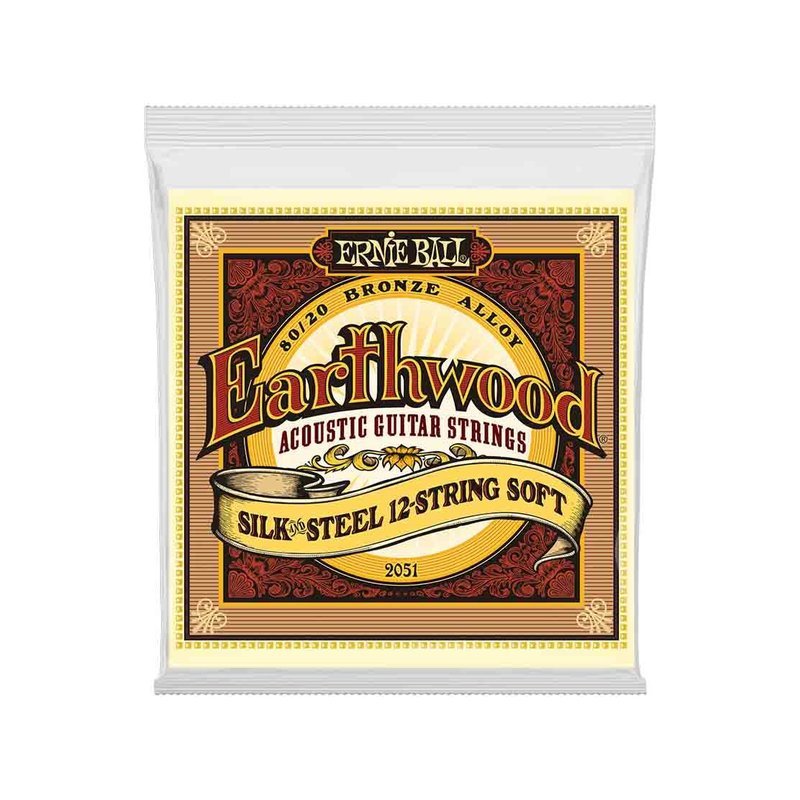 Ernie Ball Ernie Ball Earthwood Silk & Steel Soft 2051 經典純粹 民？ 吉他十二弦套弦 09-46 — 三峽木吉他 / 民謠吉他