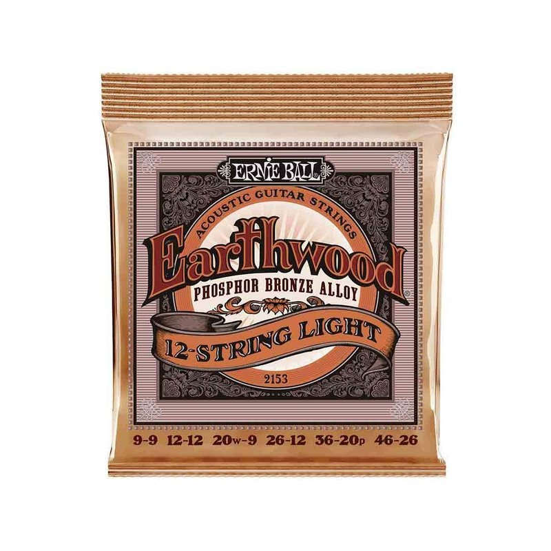 Ernie Ball Ernie Ball Earthwood Light Phosphor Bronze 2153 經典純粹 民？ 吉他十二弦套弦 09-46 — 三峽木吉他 / 民謠吉他