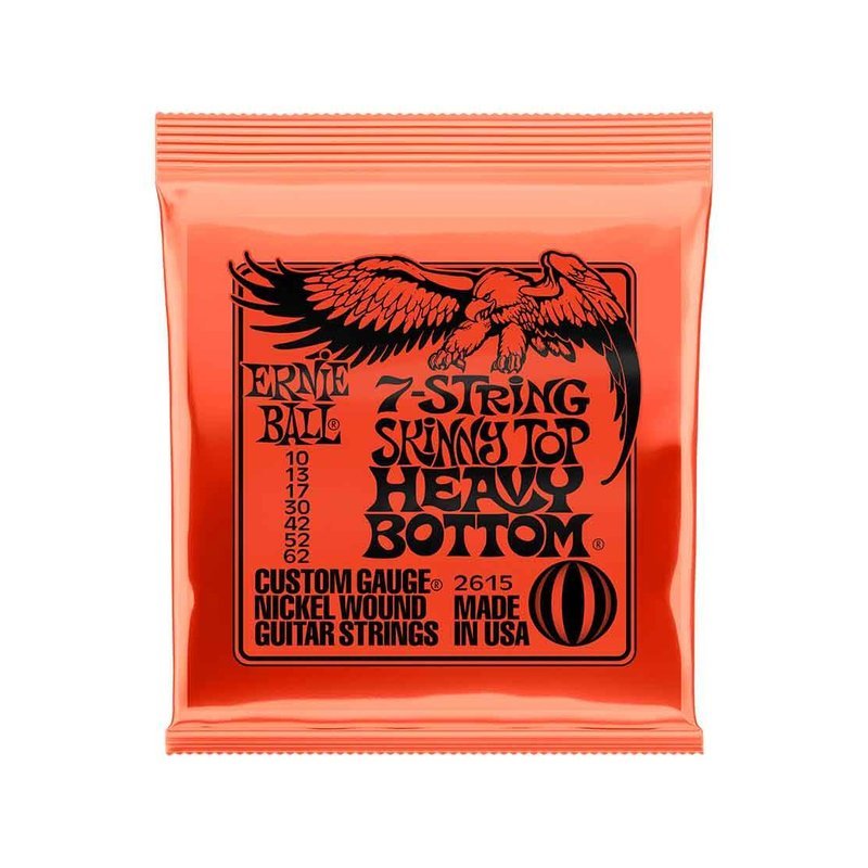 Ernie Ball Ernie Ball Skinny Top Heavy Bottom Slinky 2615 鎳纏繞 電吉他七弦套弦 10-62 — 三峽木吉他 / 民謠吉他