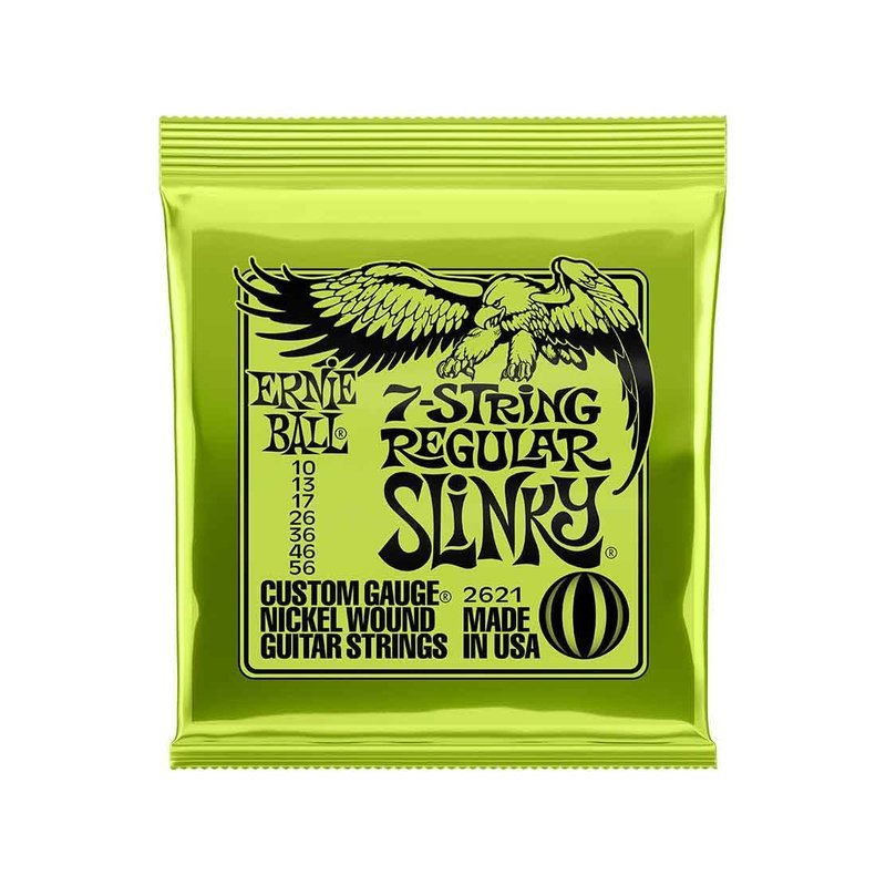 Ernie Ball Ernie Ball Regular Slinky 2621 鎳纏繞 電吉他七弦套弦 10-56 — 三峽木吉他 / 民謠吉他