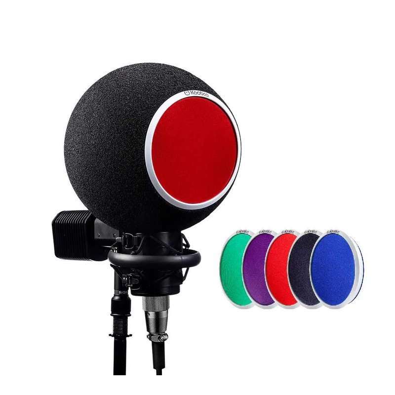Kaotica Kaotica / 800C+PopFilters 專業音場球型隔音罩+防噴罩套組 — 三峽防噴罩 / 麥克風支架