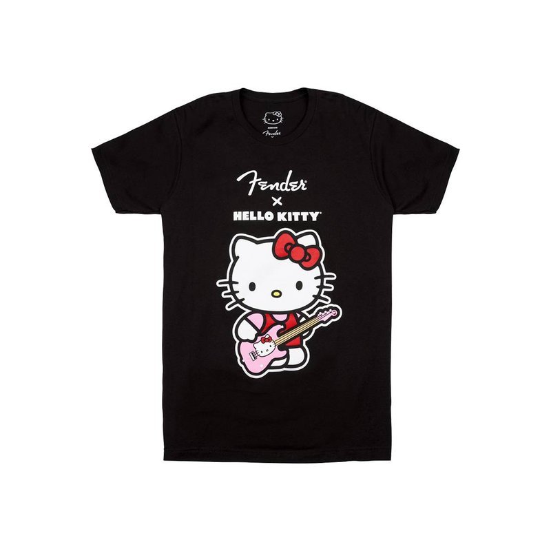 Fender x Hello Kitty Black Front Logo Tee 聯名款T恤 (S/M/L/XL) — 三峽配件 / 週邊