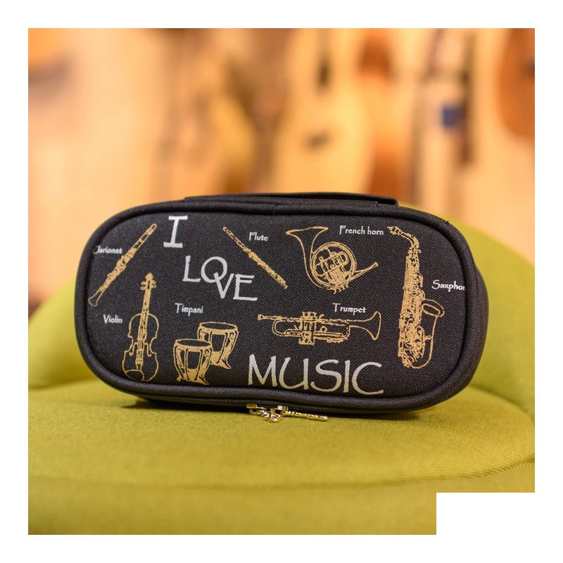 鉛筆盒 台製 T029E 上翻萬用筆袋(樂器版) — 三峽配件 / 週邊