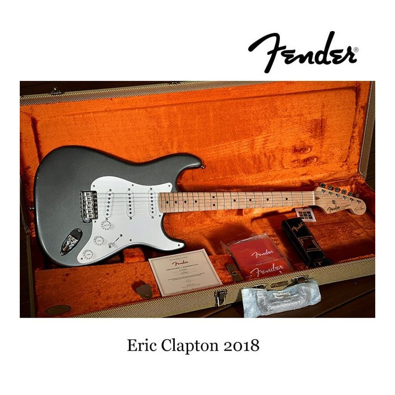 第7號 Fender USA🇺🇸Eric Clapton Stratocaster 銀灰色 全新 電吉他 附Fender硬盒 — 三峽吉他 / Bass