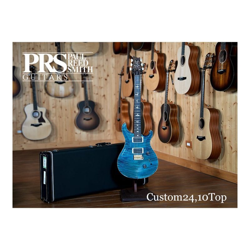 第10號 限時特賣 全新2024 PRS Custom24 CORE系列 10top 湖水藍 電吉他 附盒 保固三年 — 三峽吉他 / Bass