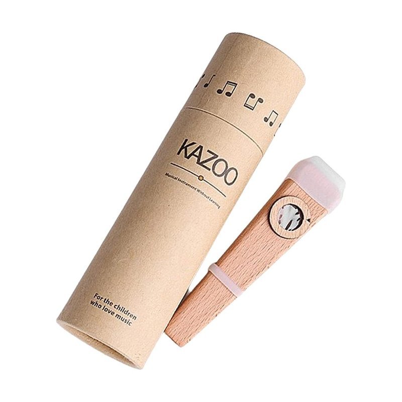ML1110 桃花芯木卡祖笛 KAZOO 附防塵嘴套 笛桶 — 三峽配件 / 週邊
