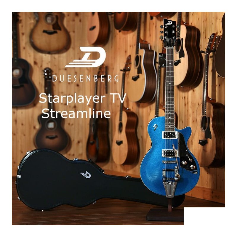Duesenberg Starplayer TV Streamline 德國 電吉他 無F孔 DBEG-DTV-CTB-NF — 三峽電吉他