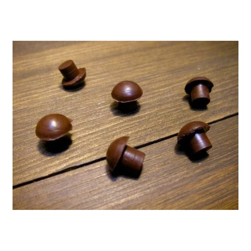 日本進口 渡邊商店 #271-8W #8 茶 平台鋼琴琴蓋 小 橡膠墊 (單顆) — 三峽電鋼琴 / 鍵盤