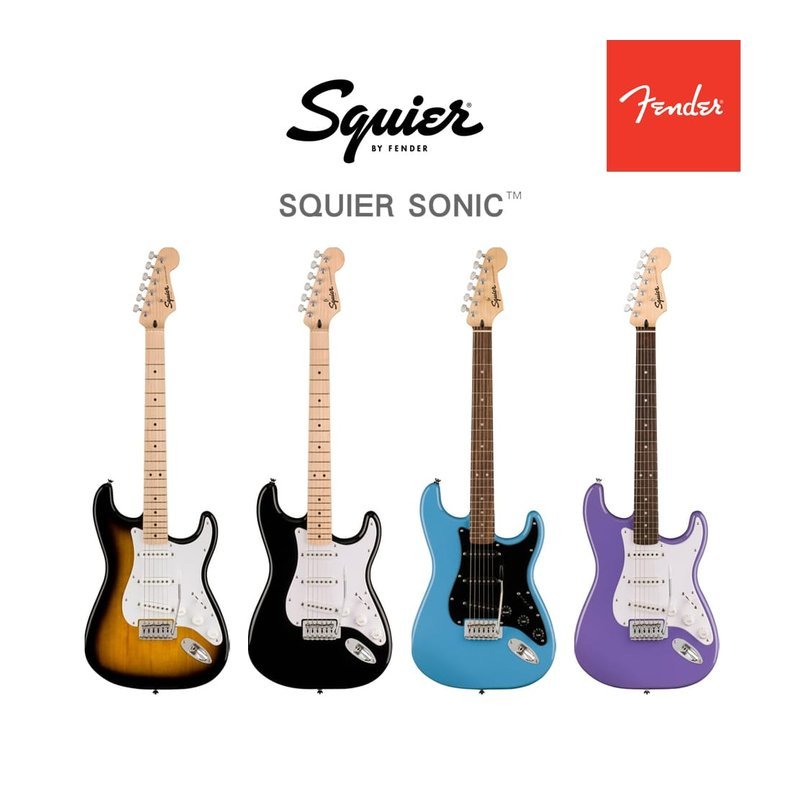 Fender Squier Sonic Stratocaster Maple 單單單電吉他 小搖座 — 三峽吉他 / Bass