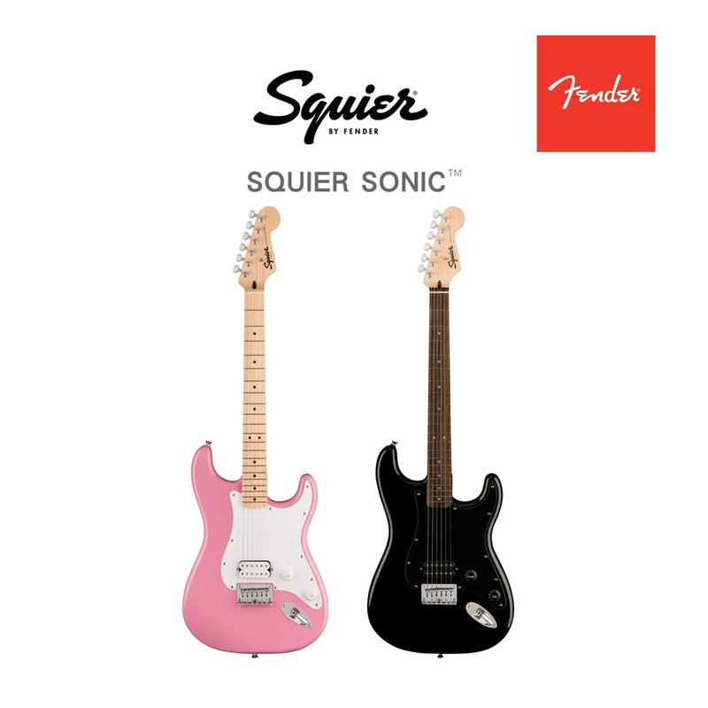 Fender Squier Sonic Stratocaster Maple 雙 電吉他 固定搖座 FLP — 三峽吉他 / Bass