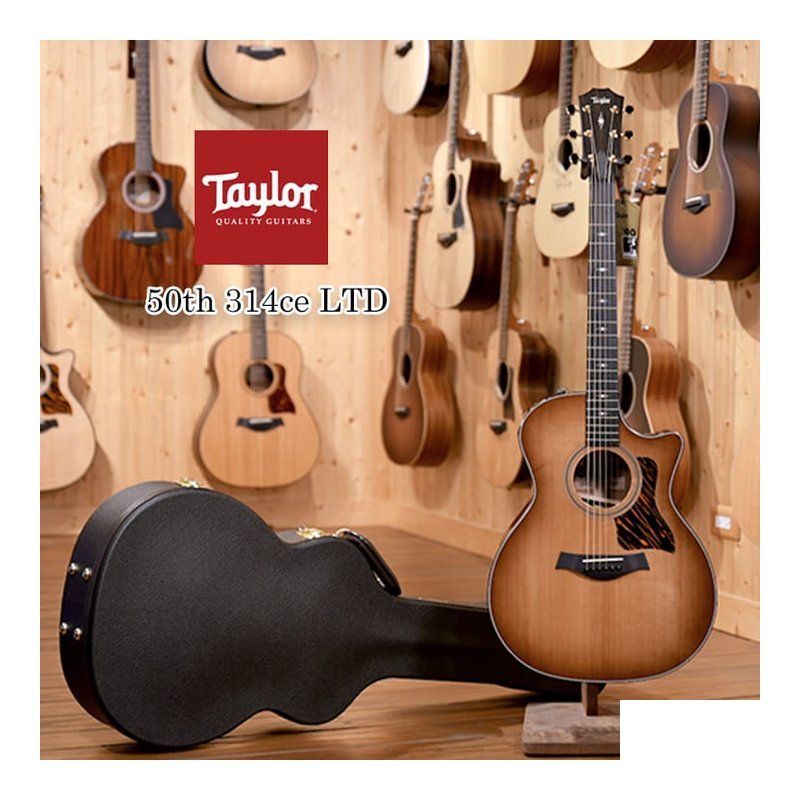 Taylor 50週年限定款 314ce 50th LTD 美製 全單 含ES-2拾音器 贈豪華琴盒 — 三峽配件 / 週邊