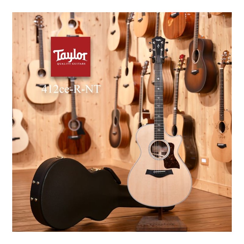 TAYLOR 412ce-R-NT 雲杉木 全單 印度玫瑰木 背側板 最新2023系列 ES-2拾音器 含原廠 琴盒 — 三峽配件 / 週邊