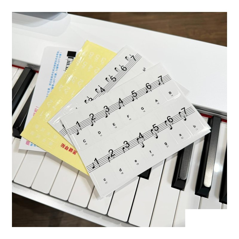 34-G12 88鍵 靜電鋼琴鍵盤貼 — 三峽電鋼琴 / 鍵盤