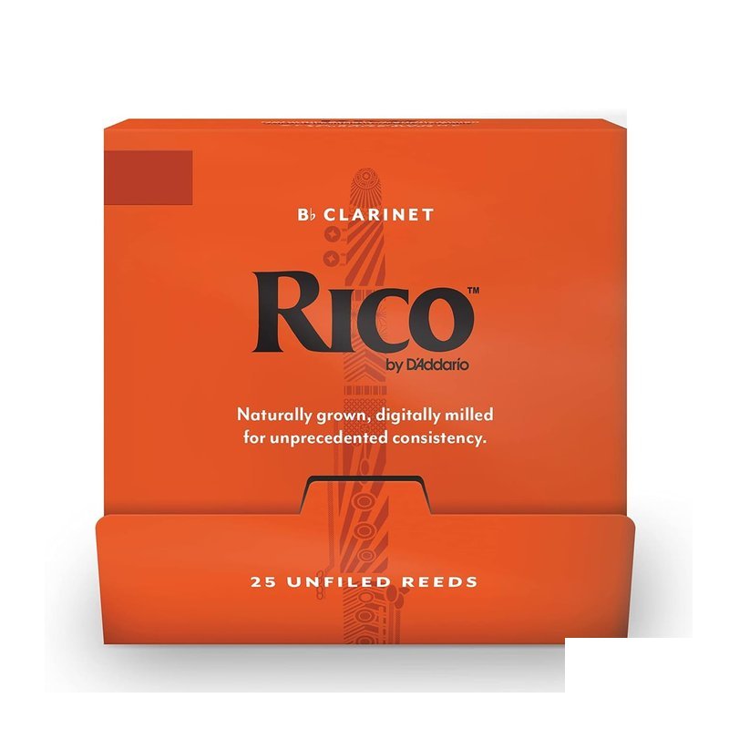 RCA01 美國 RICO 橘盒 豎笛竹片 Bb CLARINET REEDS 單片密封？ 裝 25片裝 — 三峽木管樂器
