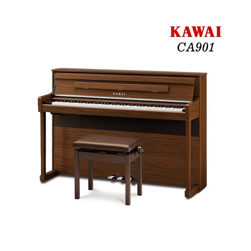 KAWAI CA901 88鍵 日本限定 胡桃木色 數位鋼琴 電鋼琴 木質琴鍵 一體成形 — 三峽鍵盤 / 鋼琴