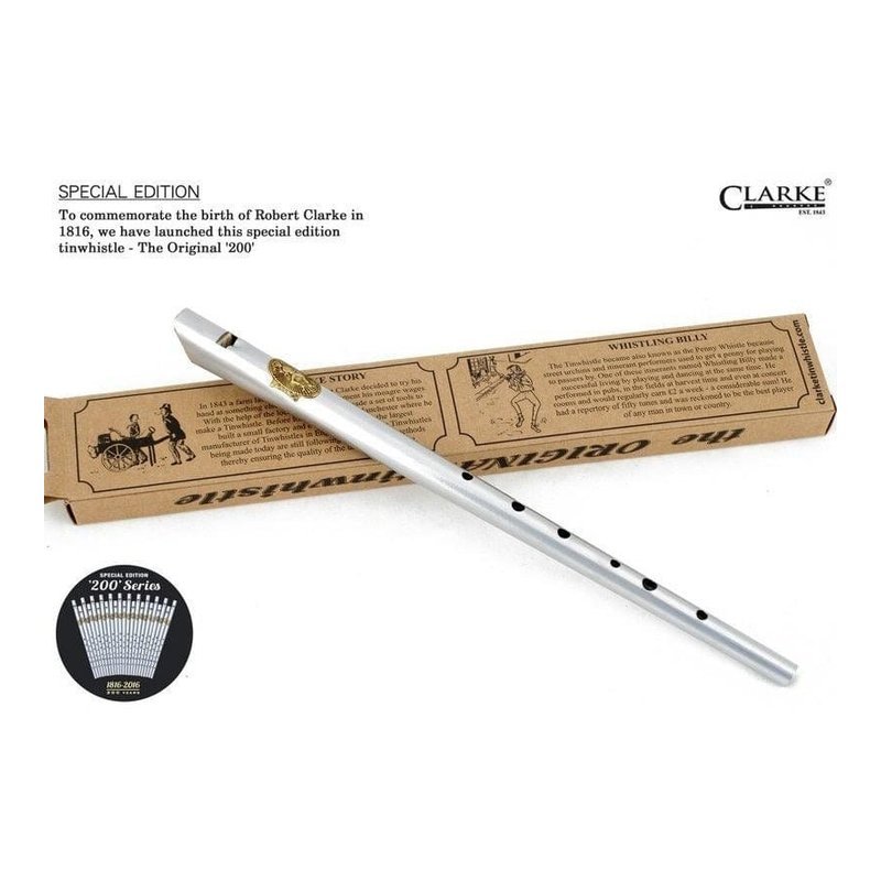 錫笛 錫口笛 紀念款 傳統型 英國Clarke 愛爾蘭錫哨 附羊皮套 — 三峽銅管 / 管樂