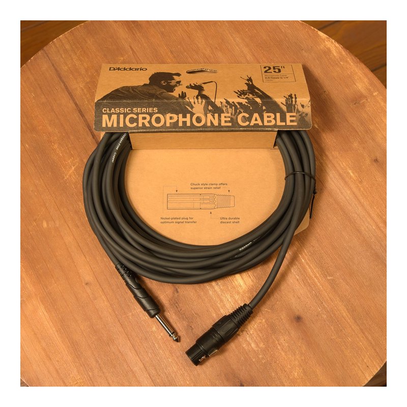 PLANET WAVES PW-CGMIC-25 25FT 麥克風線 TS?XLR母？ — 三峽配件 / 週邊