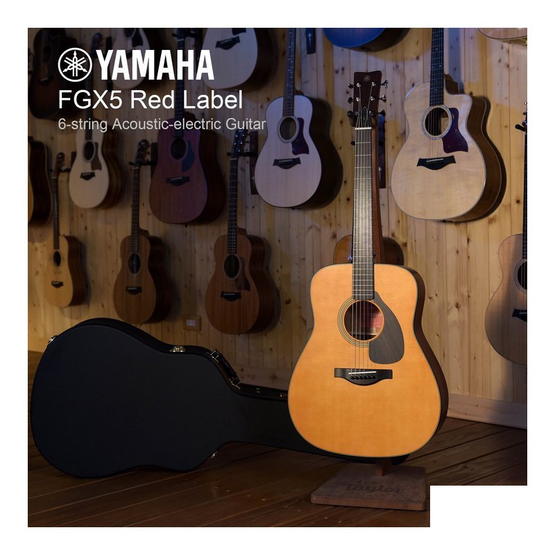 YAMAHA FGX5 ç´ 標 電木吉他 木吉他 æ°è¬ 吉他 附原？ 琴盒 — 三峽吉他 / Bass