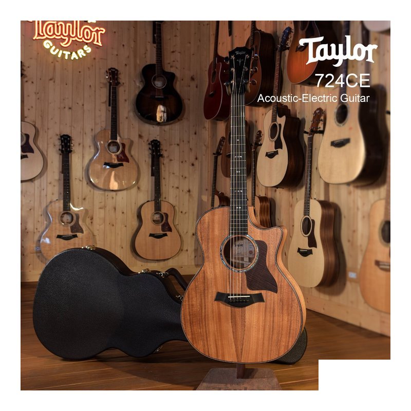 Taylor 724ce KOA 美？ 全單板 電木吉他 夏威夷相思木 ES-2拾音器 V-Class — 三峽吉他 / Bass