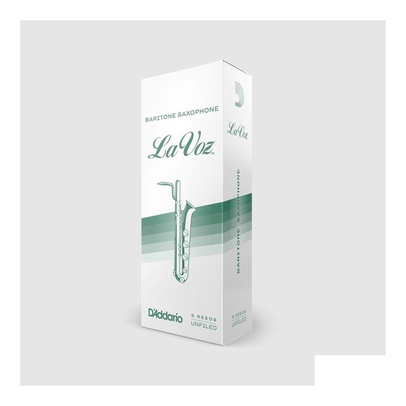 LV-BS 美國 RICO LA VOZ 上低音 薩克斯風竹片 Baritone SAX 各尺寸 5片裝 — 三峽銅管 / 管樂