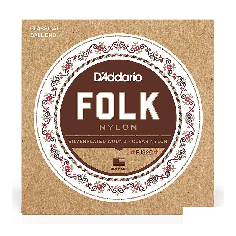 D'Addario EJ32C 古典吉他弦 尼龍弦 帶球酭 民？ 吉他弦 美國製 — 三峽古典吉他弦
