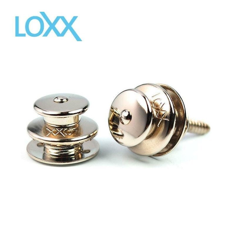 德製 LOXX E-XL-NICKEL 銀色 鍍鎳 電吉他/貝士 安全背帶釦 ？ 厚背帶款 公司貨 — 三峽木吉他 / 民謠吉他