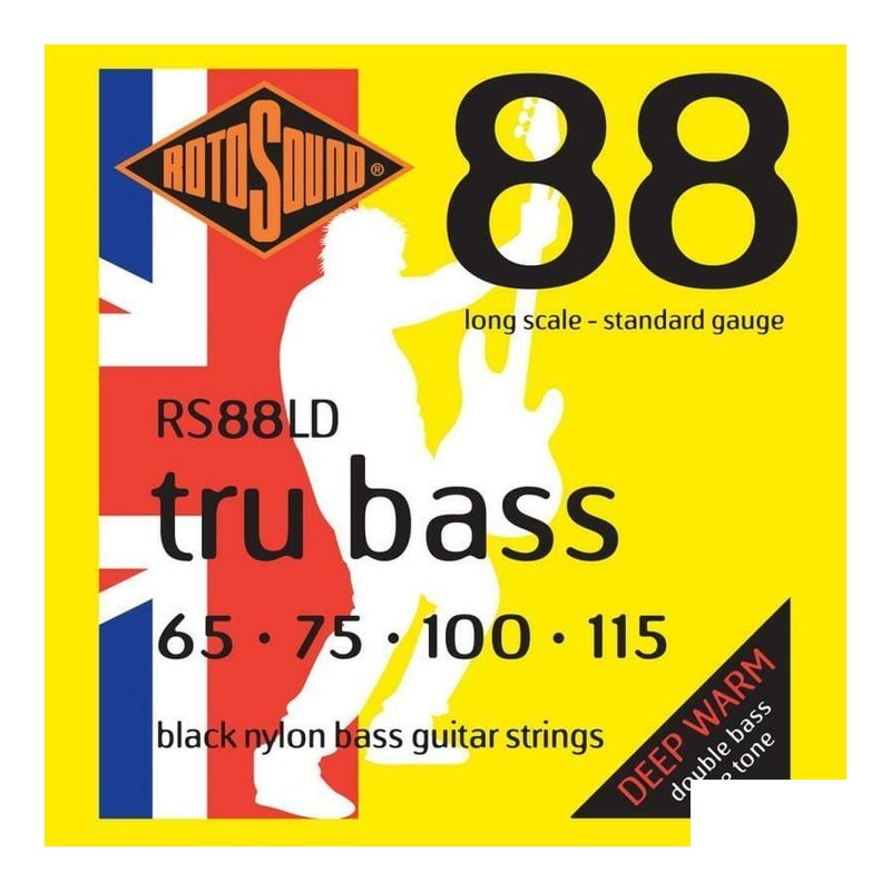 英國ROTOSOUND RS88LD (67-115) 電貝斯弦 黑色尼龍 平滑弦 旋弦公司貨 — 三峽吉他 / Bass