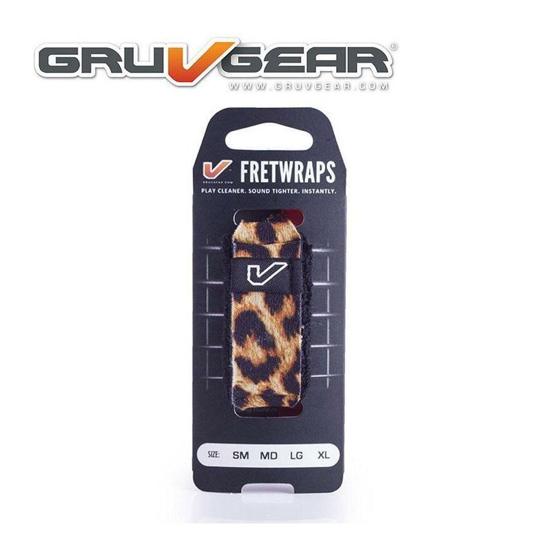 悶音束帶 Gruv Gear FretWrap 豹紋 S/M/L — 三峽配件 / 週邊