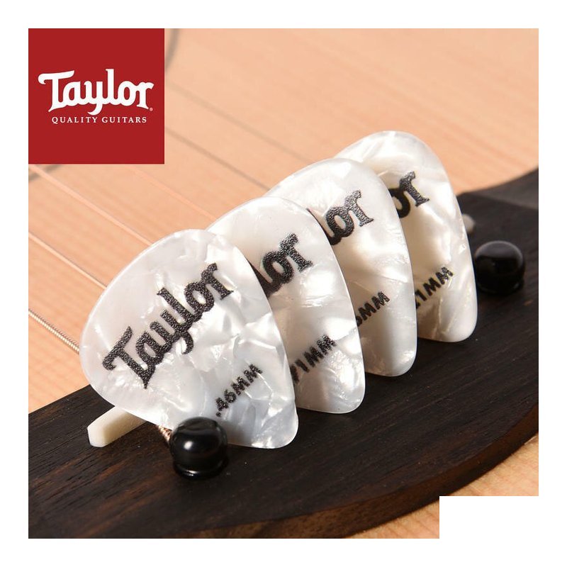 Taylor (8072-4片/組) White Pearl 351 吉他彈片 PICK — 三峽吉他 / Bass