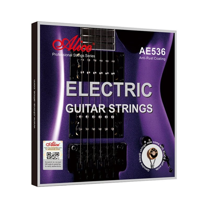 ALICE ALICE AE536 電吉他弦 防銹塗層 — 三峽木吉他 / 民謠吉他