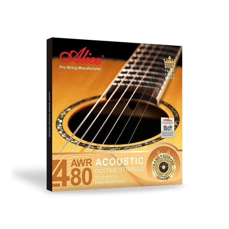 ALICE ALICE AWR480 木吉他弦 æ°è¬ 吉他弦 80/20 é»é 纏弦 專業演出用弦 — 三峽木吉他 / 民謠吉他