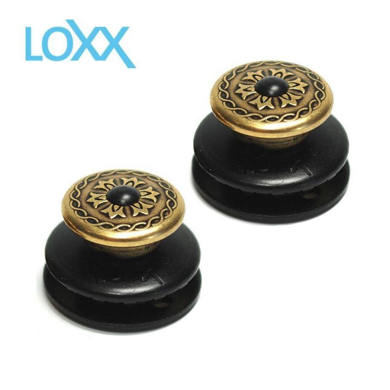 德製 LOXX E-VIC-BLK 暗黑 維多利亞雕花 木吉他 古典吉他 民？ 安全背帶釦 — 三峽木吉他 / 民謠吉他