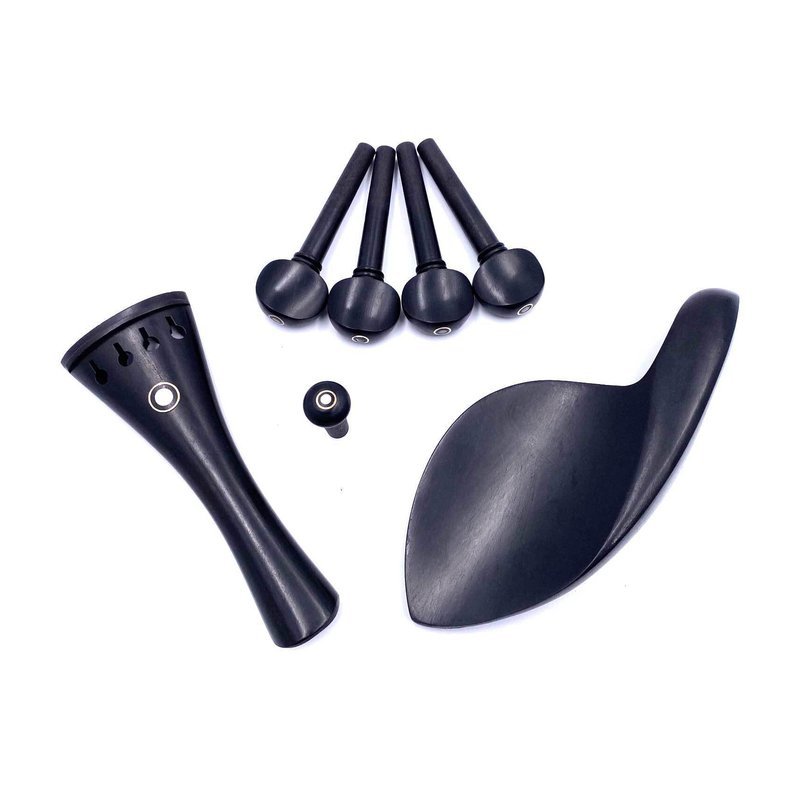 V-V83 小提琴烏木？ ？件組(???+??+？ ？托)4/4~1/4 — 三峽配件 / 週邊