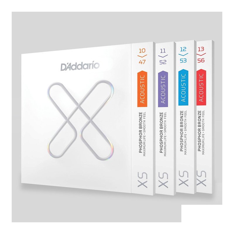 D'Addario D'Addario XS系列 XS塗層磷青？ 木吉他弦 民謠 吉他弦 (XSAPB) — 三峽木吉他 / 民謠吉他