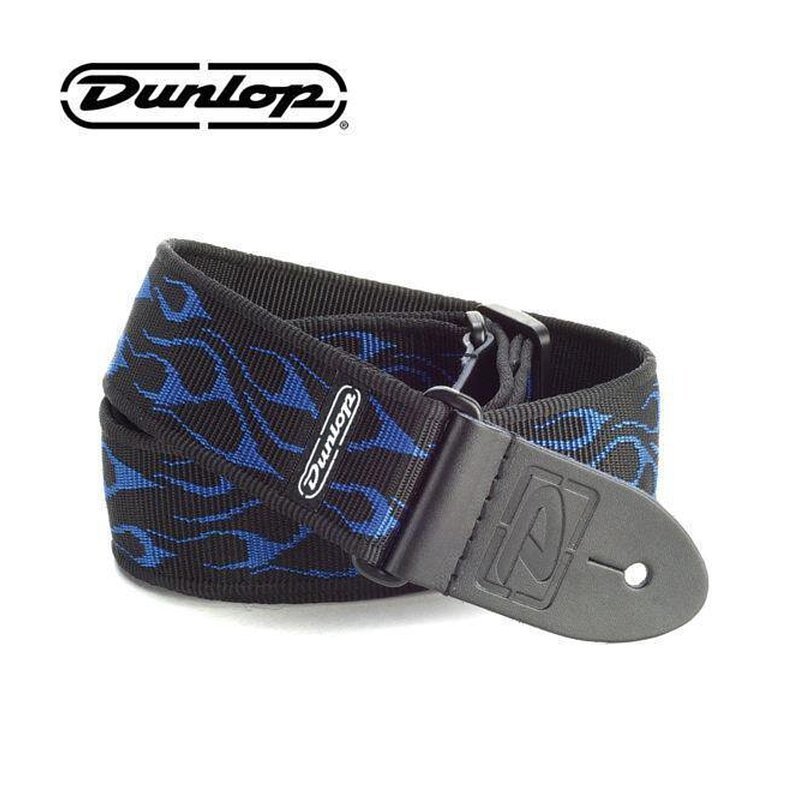 美國Dunlop 吉他背帶 Flambe 藍色火燄 D38-11BL 肩帶 — 三峽配件 / 週邊