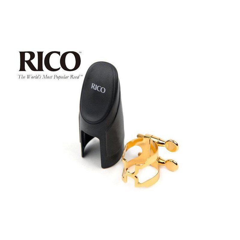 美國RICO HSS1G 高音薩克斯風 金色H型金屬束圈+新型吹嘴蓋組 — 三峽配件 / 週邊