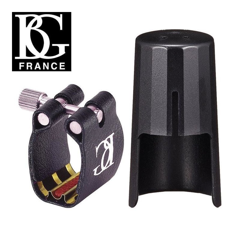 豎笛束圈 法國 BG L4R 黑管 皮質束圈+鍍金墊片 附原？ 吹嘴蓋 法國製 — 三峽配件 / 週邊